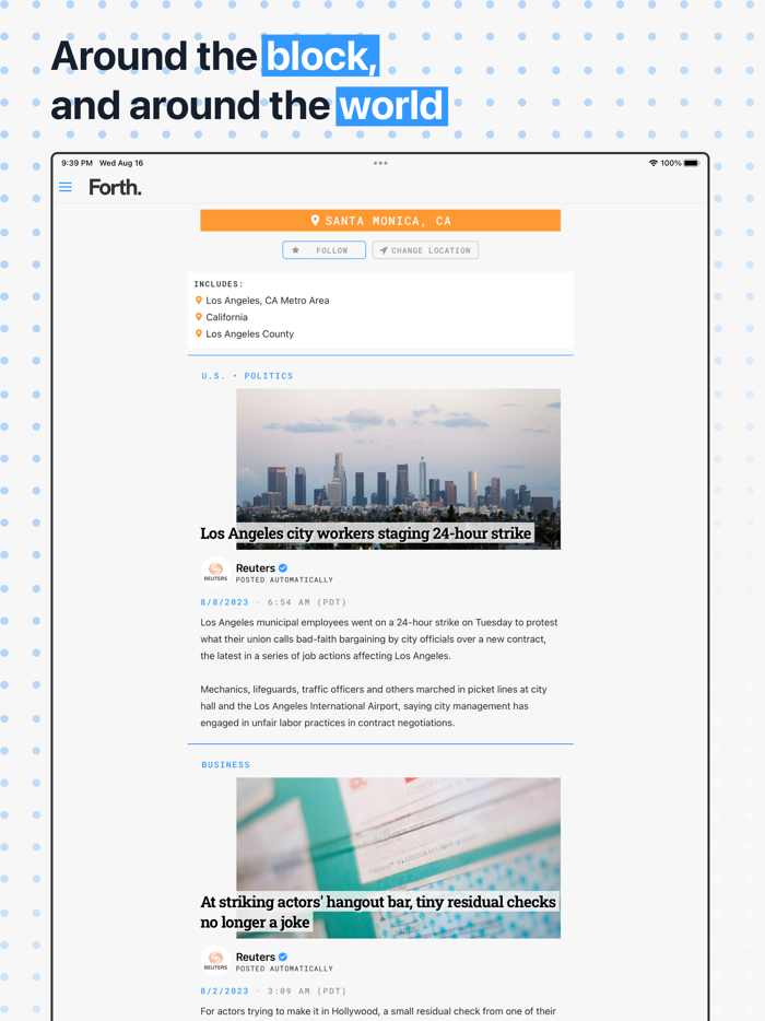 Forth News Feed for News