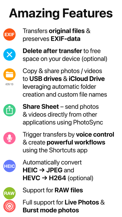 PhotoSync – transfer photos Screenshot