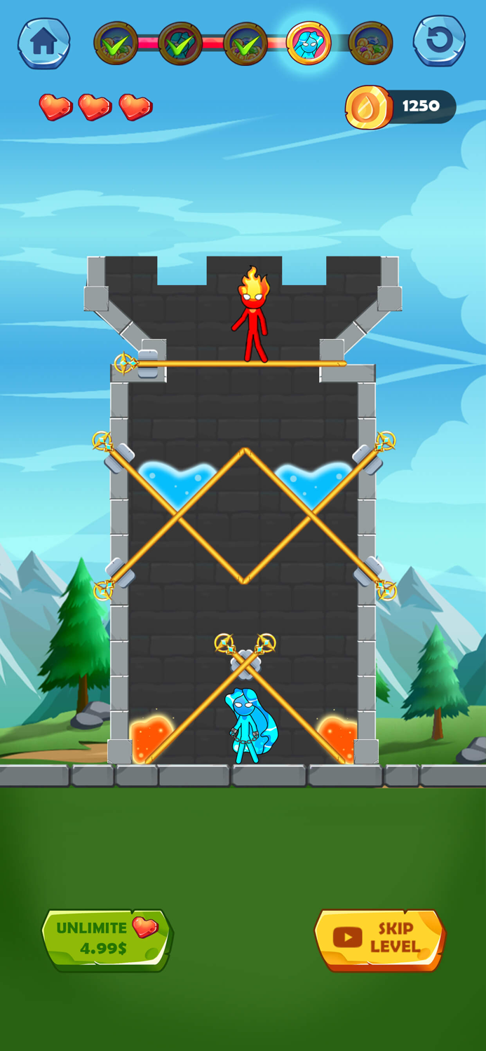 Fire and Water  Hero rescue