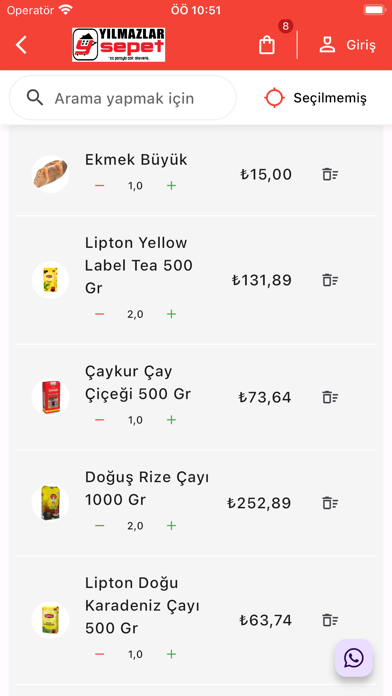 Yılmazlar Sepet Screenshot