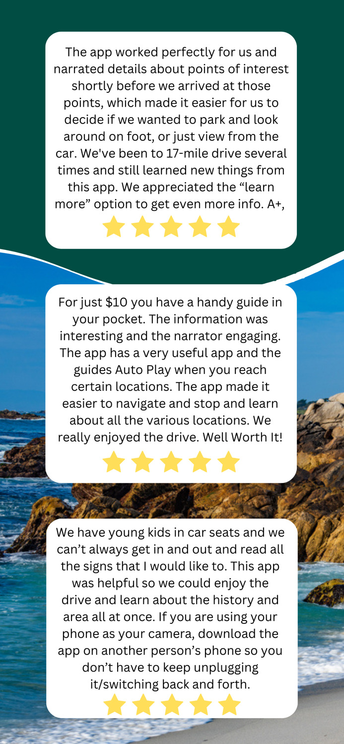 17 Mile Drive Audio Tour Guide