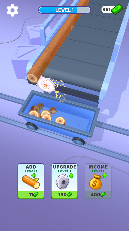 #2. Idle Cutter: Wood Slice (iOS) 由: Freeplay LLC