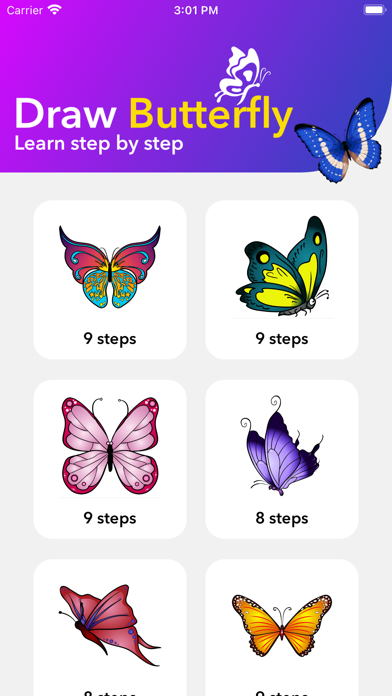 How to cancel & delete How to draw Butterfly New 2017 from iphone & ipad 3