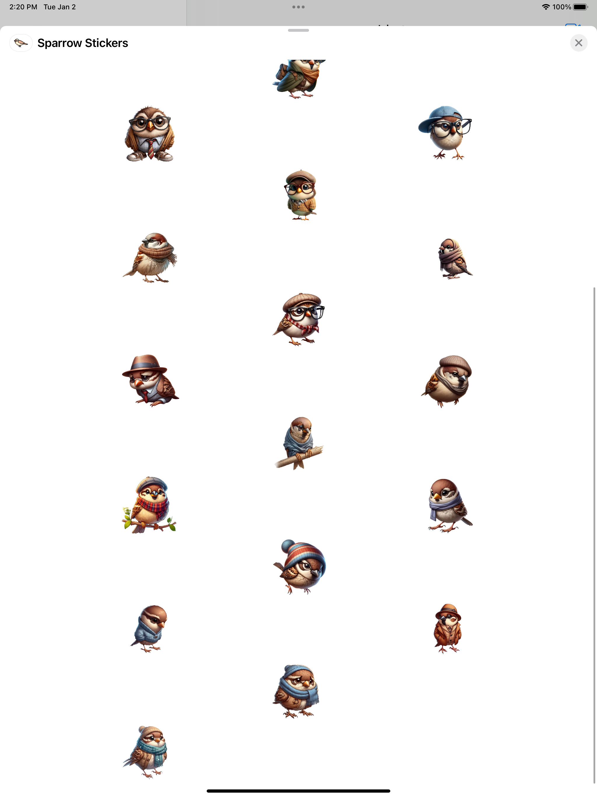 Sparrow Stickers