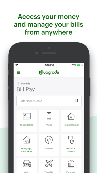 Upgrade - Mobile Banking Screenshot