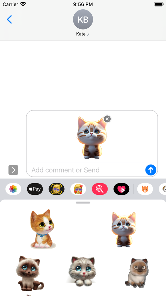 #4. Kitten Stickers (iOS) 由: Paul Scott