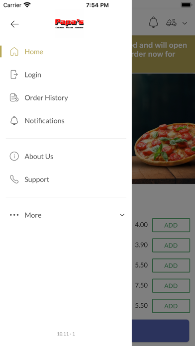 Papas Pizza. Screenshot