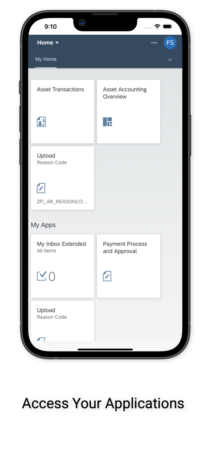 Ahli Hospital SAP Fiori app