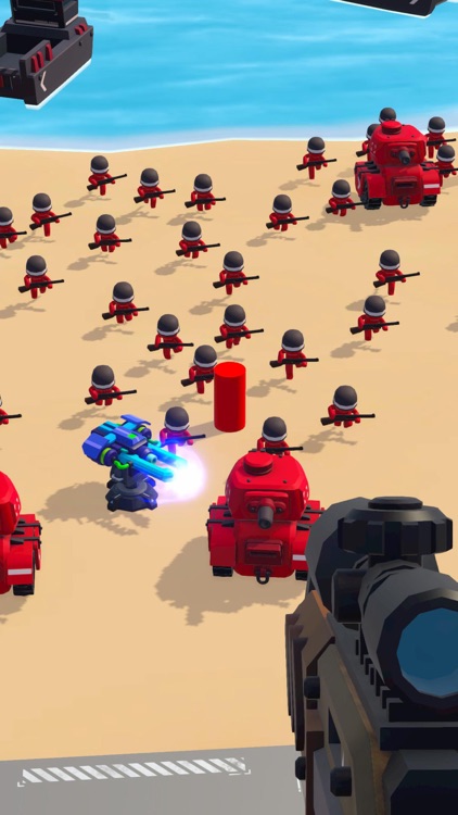 Snipe Gun War : Defense Beach screenshot-3