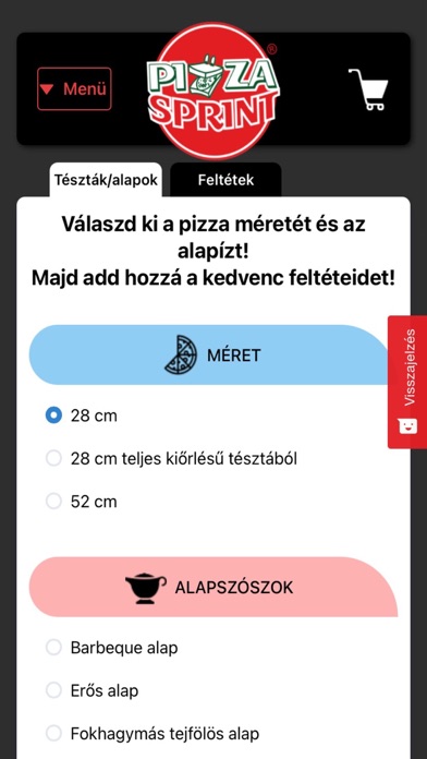 PizzaSprint Screenshot