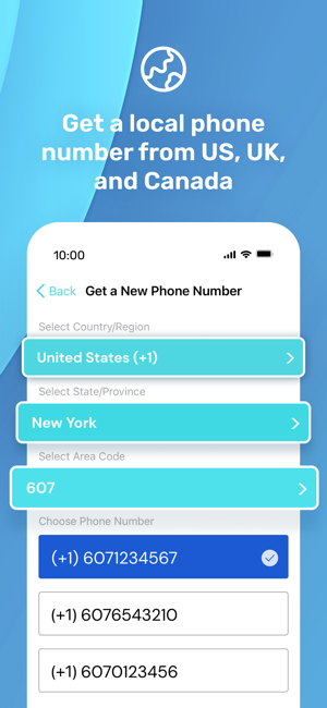 ‎PingMe - Second Phone Number Capture d'écran