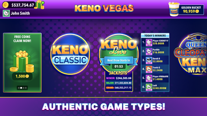 Keno Vegas - Casino Games Screenshot
