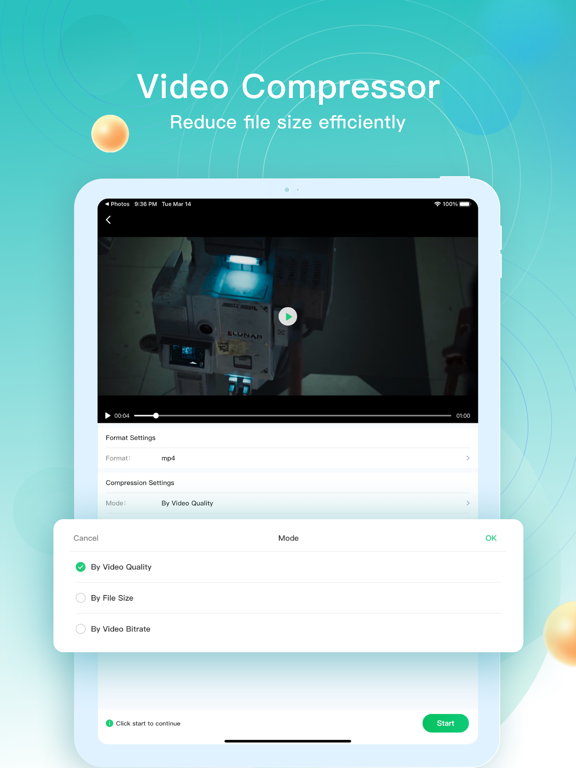 Focus Video - Video Compressor iPad screenshot 2 - Photo & Video app