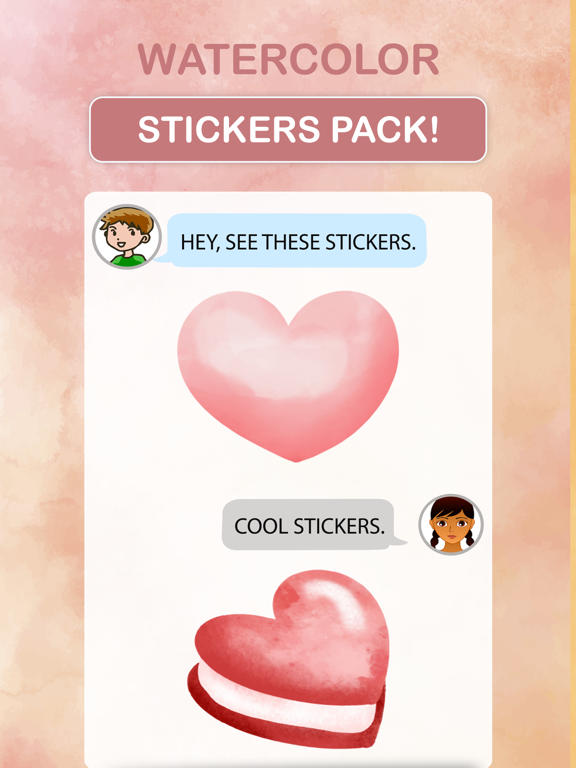 Screenshot #5 pour Watercolor Stickers Pack!