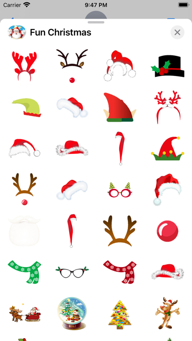 Screenshot #2 pour Funny Christmas for iMessage