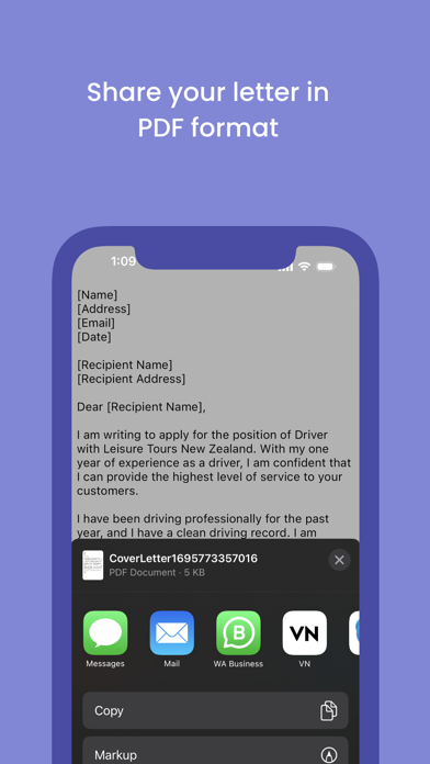 Europass Cover Letter Maker AI screenshot n.4