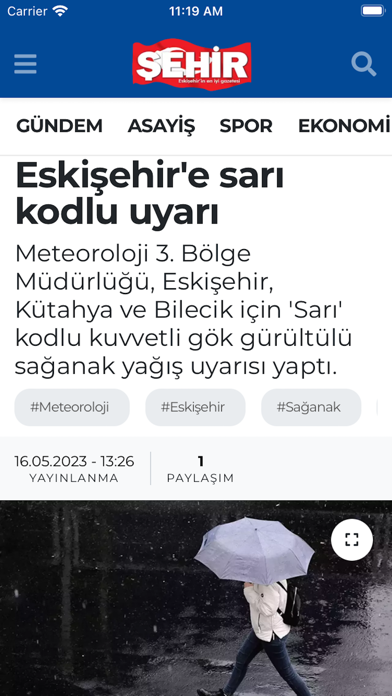 Şehir Gazetesi Screenshot