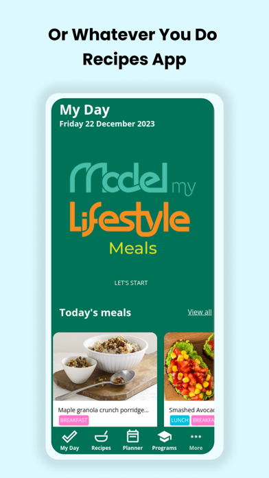 Model My Lifestyle - Mealsのおすすめ画像1