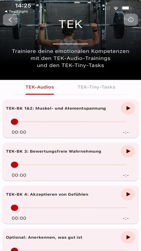 TEK-Training-App screenshot 2 of 3