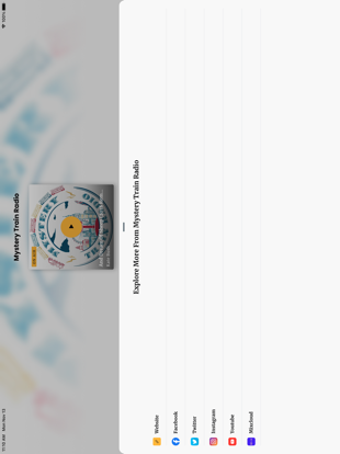 Mystery Train Radio iPad screenshot 3 - Music app