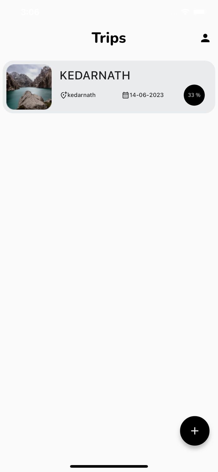 Travel Checklist App