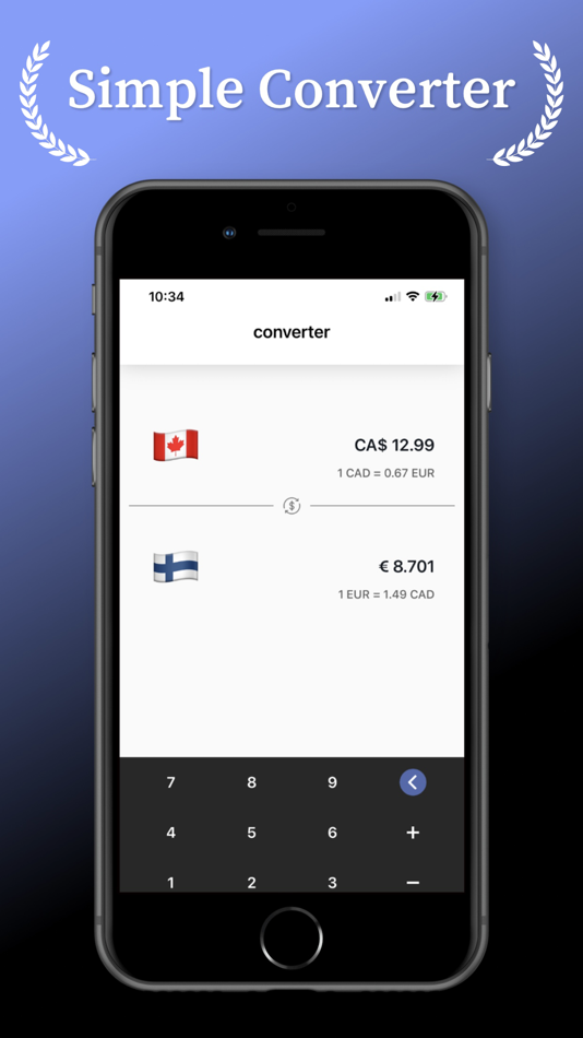 #2. Currency Converter: Real-Time (iOS) 由: Chun Chih Lin