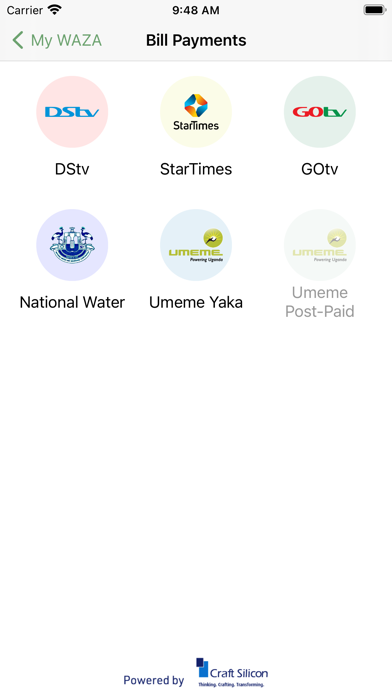WAZA Mobile App Screenshot