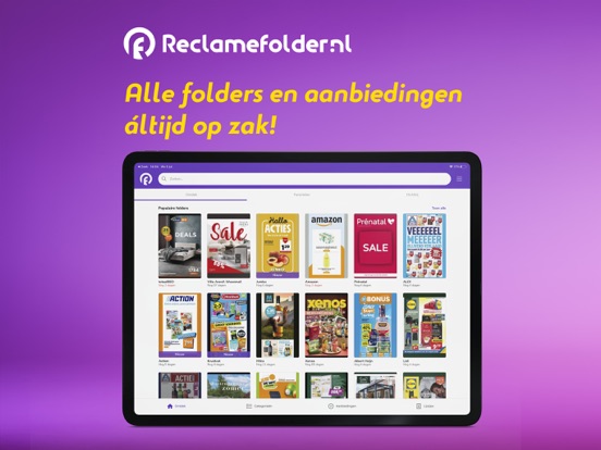 Reclamefolder iPad app afbeelding 1