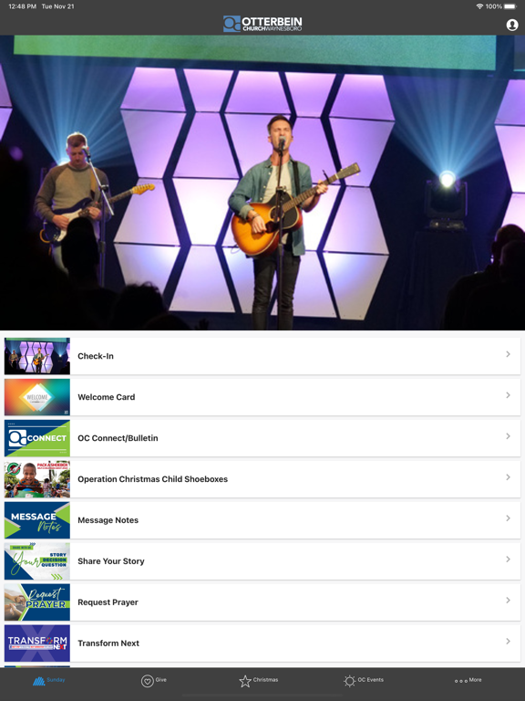 Otterbein Church Waynesboro iPad screenshot 1 - Lifestyle app