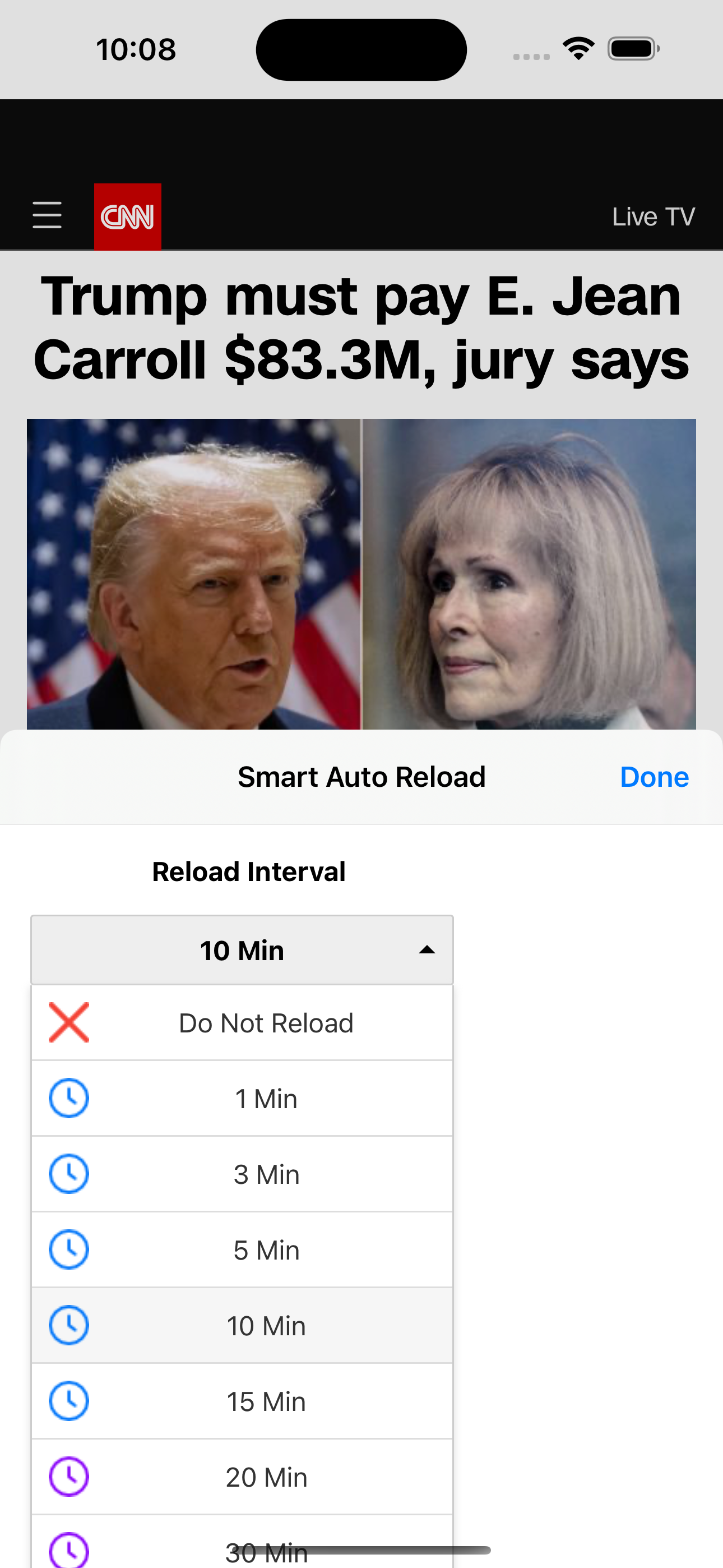 Smart Auto Reload for Safari