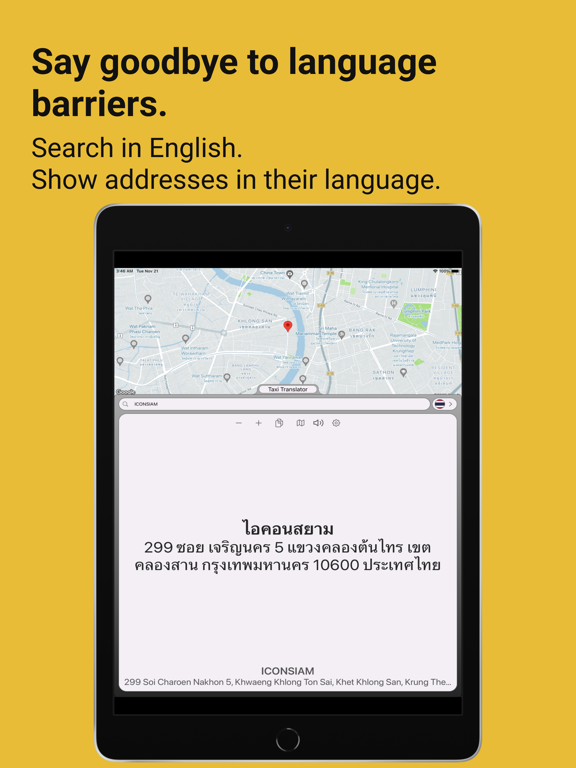 The Taxi Translator iPad screenshot 2 - Travel app