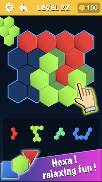 Hexa Block! Triangle Puzzle Screenshot