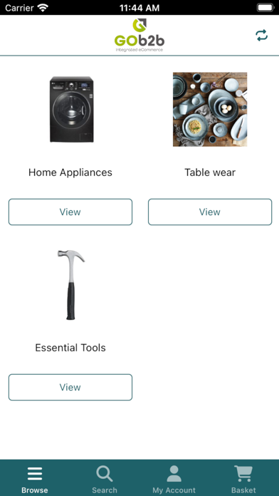 GOb2b® Ordering App Screenshot