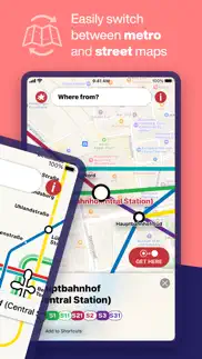 hamburg metro - map & route iphone screenshot 2