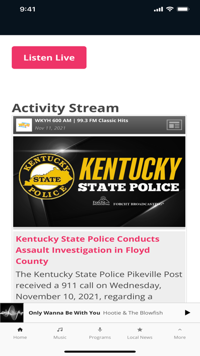 WKYH 600 AM/99.3 FM Screenshot