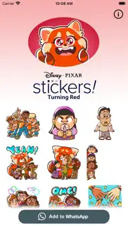 pixar stickers: turning red iphone screenshot 1