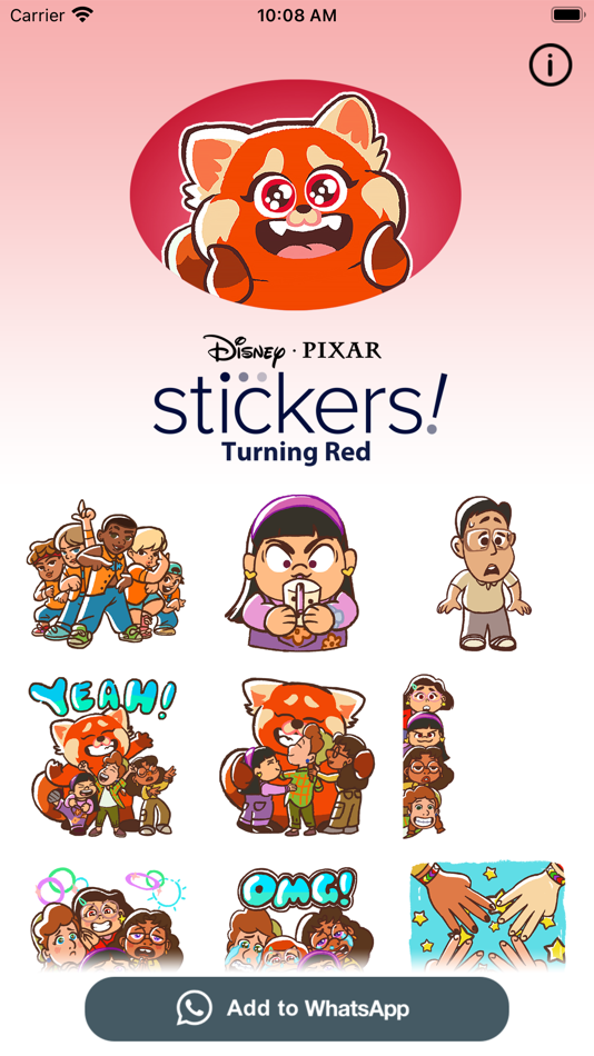 Pixar Stickers: Turning Red - 1.0 - (iOS)