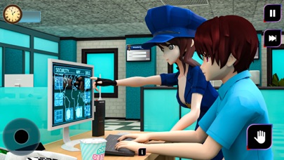 Anime Police Officer Security Screenshot
