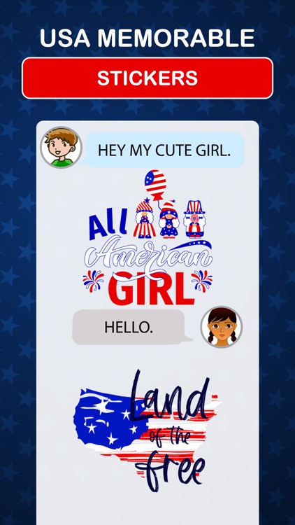 USA Memorial Stickers