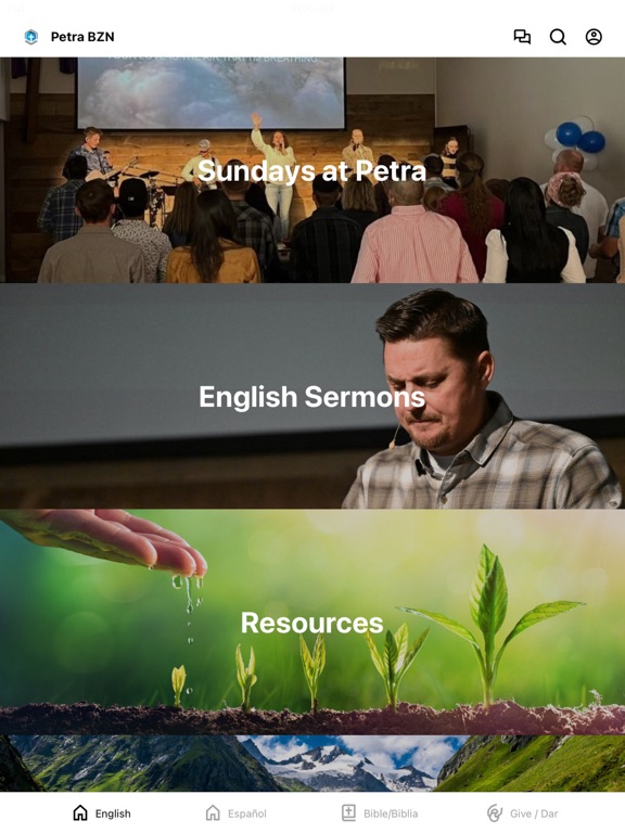 Petra Bible Church Bozeman iPad screenshot 1 - Education app