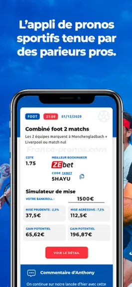 Game screenshot France Pronos apk