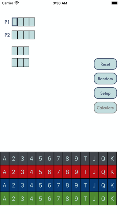 Double Board Equity Calculator Screenshot