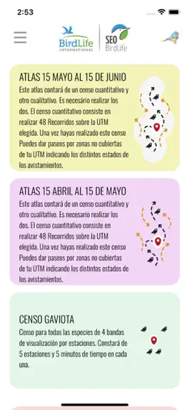 Game screenshot Atlas y Muestreos SEO BirdLife mod apk