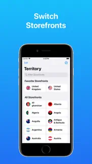 territory: storefront switcher iphone screenshot 1