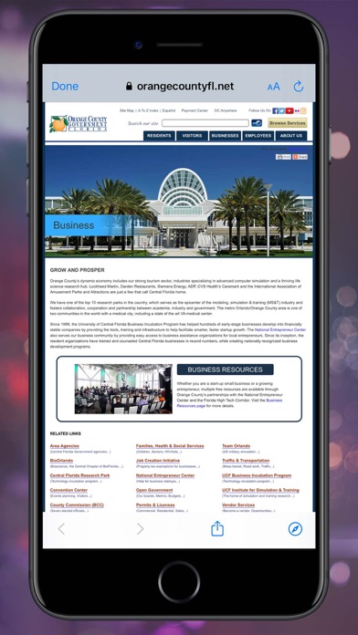 OCFL Experience Screenshot