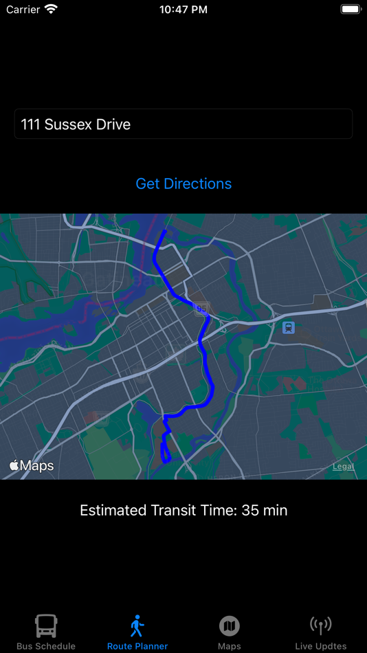 #4. Ottawa-Carleton Transpo (iOS) 由: Sabateesh Sivakumar