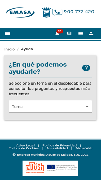 Oficina Virtual Emasa Screenshot