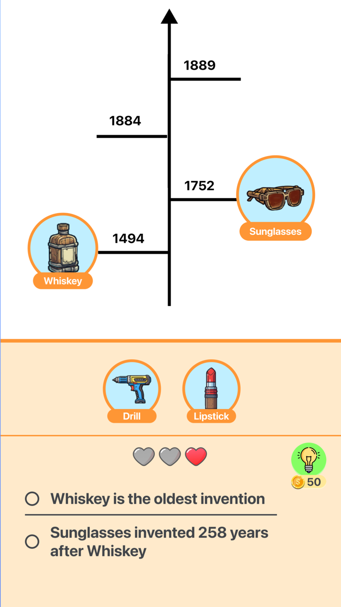 Inventions Order Puzzle