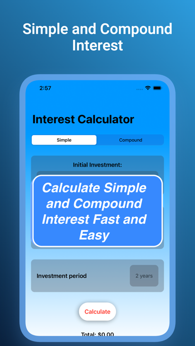 Interest Calculator $ Screenshot