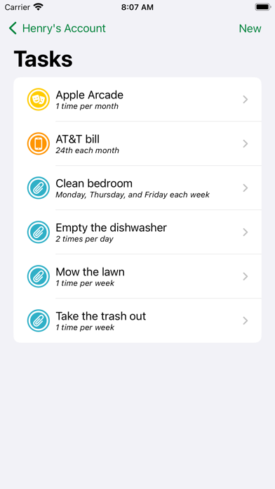 Dollar & Sense - Family Chores Screenshot